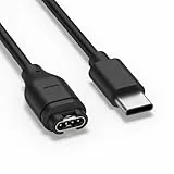 Tobfit Ladekabel für Garmin Fenix 5/5S/5X Plus, 6/6S/6X Pro, 7/7S/7X - USB C Ladegerät für Garmin Uhr (100cm)