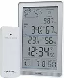 Technoline Funkwetterstation WS9218 inklusive Außensender TX106-TH, Innentemperatur, Außentemperatur, Luftfeuchte, Luftdruck, Vorhersage