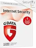 G DATA Internet Security 2024/2025 | 1 Gerät | 1 Jahr | Made in Germany | Virenschutzprogramm | Für PC/Windows, Android, iOS | Updates inklusive | Software Key Card per AMAZON-EMAIL und Luftpost