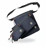 NORDKAMM Rucksack Organizer 3er Set, Modell Etamin, Rucksack Zubehör & Zusatztaschen, klein und perfekt zum Reisen, mit Hüftgurt