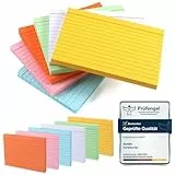 Siumir 300 Stücke Karteikarten, Doppelseitiger Druck, A6 Lernkarten, Acht Farben Linierte Karteikarte, geeignet für Büros & Wohnungen & Schulen (14.8 x 10.5 cm)