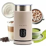 CHiATO milkPLAY Milchaufschäumer Elektrisch & Milchschäumer - 4- in-1 Milk Frother, Milchkocher & Milchwärmer für Cold Foam, Matcha, Kakao & Latte Macchiato