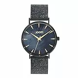 JOOP! Armbanduhr Damen Quarzuhr Analog, mit Edelstahl Armband, Schwarz, 5 bar Wasserdicht, Kommt in Uhren Geschenk Box, 2036606