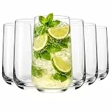MIAMIO - Trinkgläser Set 6-Teilig 460 ml, 6er Set Wassergläser, Saftgläser, Longdrinkgläser, Cocktailgläser Set, Gläser & Trinkgeschirr - Spülmaschinenfest - Riva Collection