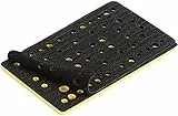 Mirka Schleifschuh Härtegrad Medium + Schutzauflage 81 x 133 mm Klett für Schwingschleifer Mirka DEOS DEOS353CV mit 46 Absauglöcher für staubfreies Schleifen mit Netzschleifmitteln