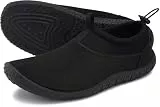 WHITIN Damen Wasserschuhe für Erwachsene Frauen Aquaschuhe Badeschuhe Outdoor Schwimmschuhe Surfschuhe Strandschuhe Schwarz Größe 38