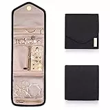 bagsmart Schmuck Organizer Tasche Reise Schmuckaufbewahrung für Ringe, Ohrringe, Halsketten, Uhren(Mini-Schwarz)