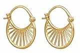Pernille Corydon Ohrringe Damen Gold Small Daylight Earrings Ohrhänger Rund 1,6 cm Silber Vergoldet - E472g