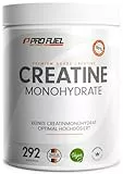 Creatin Monohydrat Pulver 1kg / 1000g reines Kreatin Monohydrat in mikronisierter Qualität - Creatine-Monohydrate optimal hochdosiert - Creatin-Pulver ohne Zusätze, 100% vegan - Vorrat für 292 Tage