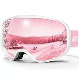 RIOROO Skibrille, Snowboard Brille für Brillenträger Herren Damen Erwachsene Jugendliche Doppel-Objektiv 105% UV-Schutz Kompatibler Helm Anti Fog Skibrillen für Skifahren Motorrad Fahrrad Skaten