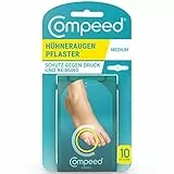Compeed Hühneraugenpflaster Medium – Hydrokolloid-Pflaster gegen Hühneraugen an den Füßen, 10 Pflaster