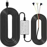 abask A8Pro/J05Pro Typ C Hardwire-Kit Dash Cam, 12V- 24V bis 5V 2.5A, 3.5 Meter Auto-Ladekabel-Kabel, Parküberwachung mit Unterspannungsschutz