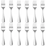 Qucher 12 Stück 14.5cm Kuchengabel,Dessertgabeln,Fruchtgabel,Edelstahl Set