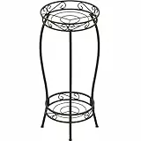 Bomclap Pflanzenständer Metall, 27 Zoll Blumenständer Pflanzenständer, 2-stufige Blumentopf Ständer Blumentopfhalter für Drinnen & Draußen, Bronze