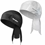YANIKY Sports Bandana Cap UV Schutz Atmungsaktive Kopftuch Herren Damen Schnelltrocknend Durag Unter Helm Für Sommer Outdoor Sportarten Laufen