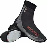 SUNDRIED Radfahren Überschuhe am besten für Winter Sommer wasserdichte Überschuhe Rennrad MTB Mountainbike Radsport Zubehör (Schwarz, S)