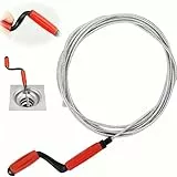 Rohrreinigungsspirale Universal 5m Abflussreiniger Spirale Abfluss Rohrreinigung für Hartnäckige Verstopfungen, Rohrreiniger Spirale für Toilette, Waschbecken und Badewannenabflüsse