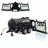 JAMARA 405236 - Garant Fasswagen mit Schlauchverteiler - 450 ml Tank, Spritzfunktion an/aus, Anhängerkupplung vorne, manuell ausklappbare Schlauchverteiler Schwarz