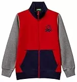 United Colors of Benetton Kinder und Jugendliche Giacca M/L 3j68c501b Sweatshirt, Mehrfarbig, 140 cm