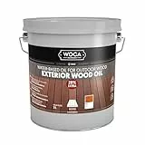 WOCA Dänemark - Holzöl für den Außenbereich - Durchdringende Beize auf Wasserbasis für Holzterrassen, Zäune, Verkleidungen und Möbel im Außenbereich - Teak [3L]