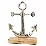 Logbuch-Verlag Deko Anker zum Hinstellen 16x22x5 cm Schiffsanker maritim Geschenk Geburtstag Hochzeit Glücksbringer