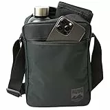 RUVO® Umhängetasche Herren I Stylische Crossbody Bag für Alltag & Freizeit I Praktische Herren Umhängetasche I Leicht, Kompakt und Vielseitig (Schwarz - Medium)