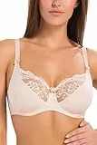 Teyli Damen BH - Minimizer BH Bügel - Baumwolle BH - BH Grosse Grössen - BH Große Brüste - Komfort Starker Halt BH - Damen Bügel Minimizer - Damen BHS Frauen Bra Beige 75H