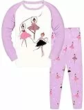 TCWWBB Schlafanzug Langarm Zweiteilig Pyjama Set Dinosaurier Einhorn Meerjungfrau Kätzchen Baumwolle Winter Schlafanzüge Nachtwäsche