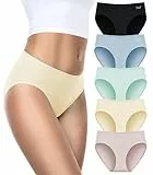 PULIOU Unterhosen Damen, 5er Pack Baumwolle Unterwäsche Frauen, Stretch Atmungsaktiv Damen Unterwäsche, L