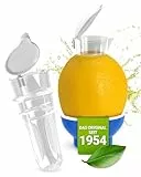 Patent-Safti Entsafter I Der originale Safti Ausgießer für Zitronen, Orangen etc. I Einfacher als jede Zitronenpresse oder Saftpresse I (Blau)