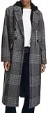 Desigual COAT_CAPUCHA_CHECK, 2007 MIDDLE GRAY, L