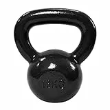 Amazon Basics Kugelhantel aus Gusseisen, 16 kg, Schwarz