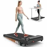 THERUN Schreibtisch Walking Pad mit Leise 2,75 PS-Motor, 2 in 1 Kleines Laufband mit Fernbedienung und LED-Panel für Zuhause und Büro (Marineblau)