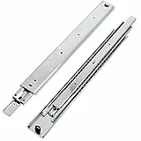 GTV H53 Schubladenschienen Vollauszüge Schubladenauszüge - 53.9 x 1100 mm - 2 mm Starken Verzinkt Stahl - Rollenauszug Teleskopschiene Kugelführung - Schienensystem Belastbar bis 100 Kg 1 Set= 2 Stück