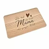 KATINGA Frühstücksbrett für Mama zum Muttertag/Geburtstag (Beste Mama)