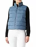 Noisy may Damen Puffer Weste Wattierte Stepp Übergangsjacke ohne Kapuze Basic ohne Ärmel NMMARCUS
