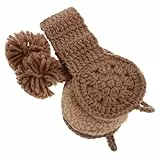 BESPORTBLE Süßer Gestrickter Ohrenschützer Mit Quasten-akzent Winterstirnband Für Damen Und Mädchen Verstellbare Ohrenwärmer Für Outdoor-aktivitäten Bei Kaltem Wetter