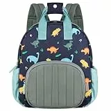 GAGAKU Kinderrucksack Junge kinderrucksack Kleinkind Rucksack für 2-4 Jahre Kinder Kindergartenrucksack Mini Tagesrucksack Reisetasche Kinderrucksäcke Verstellbare Schultergurte - Dinosaurier