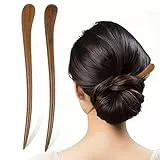 Lurrose 2 stücke Vintage Haar Essstäbchen Sandelholz Haarnadel Haar für Frauen Mädchen