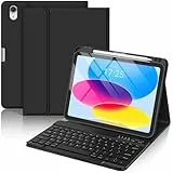 CC Store Tastatur für iPad 10. Generation 2022, 11 Zoll, iPad (A16) 11. Generation 2025, magnetische, abnehmbare kabellose Bluetooth-Tastatur mit Stifthalter, Schwarz