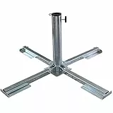 Siena Garden Schirmständer klappbar verzinkt, silber