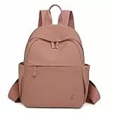 JIANLINST Rucksack Damen Klein Cityrucksack Women Modern Kleiner Tagesrucksack Casual Daypack Wasserdicht Mini Damenrucksäcke für Lässig Reisen Schule Rosa