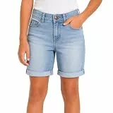BIENZOE Mädchen Baumwolle Dehnbar Jeans-Shorts Rein Blau 16