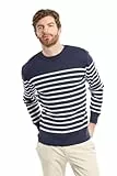 Armor Lux Herren Marin 'Groix' Homme Pullover, Blau (6tq Navire/Milk 6tq), L EU