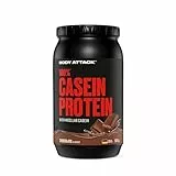Body Attack 100% Casein Protein - Chocolate Cream, 900g Eiweißpulver - reich an essentiellen Aminosäuren - Muskelaufbau und Erhalt, Low Sugar - für Sportler, Athleten & Figurbewusste
