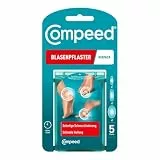 Compeed Blasenpflaster Mixpack – Hydrokolloid-Pflaster in verschiedenen Größen – gegen Blasen an Fersen, Zehen und für kleine Blasen, 5 Pflaster
