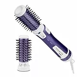 Rowenta Rotierende Warmluftbürste Brush Activ Volume & Shine, Keramikbeschichtung, 2 Bürstenköpfe, mit Schutzhülle, 3 Geschwindigkeitsstufen, Kaltstufe, rotierender Haartrockner, violett, CF9530