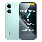 XIAOMI Poco X8 Pro Smartphone 8GB+256GB, Handy mit Android, Dimensity 8500-Ultra Prozessor, 6500mAh Akku, Ultra-helles AMOLED Display, 50MP Sony IMX882 Hauptkamera mit OIS, Grün, 3 Jahre Garantie