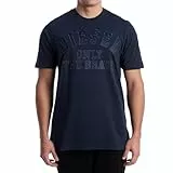 Diesel Herren T-Shirt - Only The Brave - Stickerei auf der Brust. S/M/L/XL/XXL - Schwarz/Blau/Braun, blau, Medium
