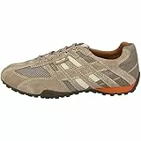 Geox Herren U Snake K Sneaker, Beige Dk Orange, 42 EU